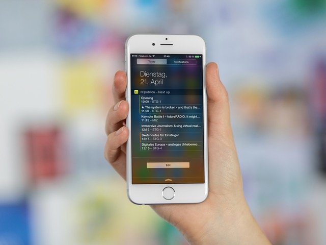 Screenshot of the MCH2022 App